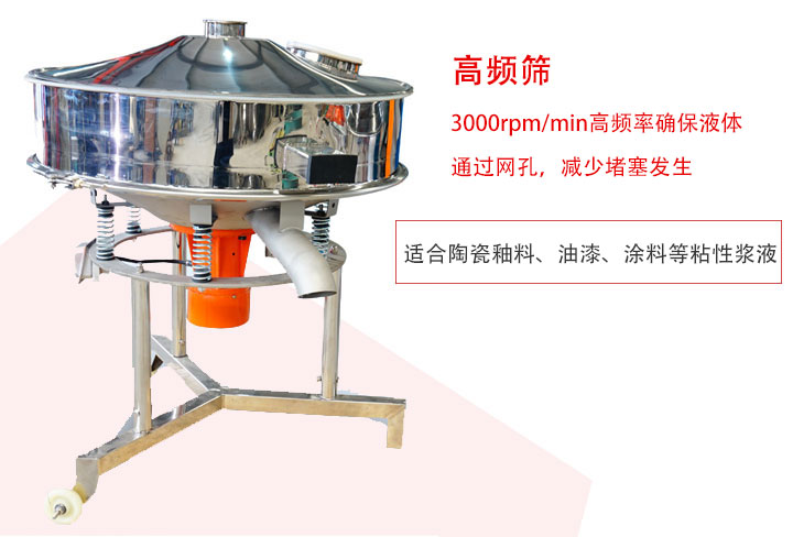 該產(chǎn)品是針對(duì)漿液過濾設(shè)計(jì)的一種高頻篩分機(jī)。