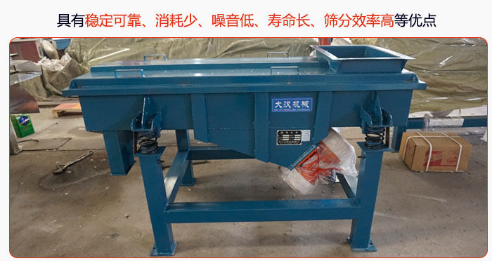 具有穩(wěn)定可靠、消耗少、噪音低、壽命長、振型穩(wěn)、篩分效率高等優(yōu)點